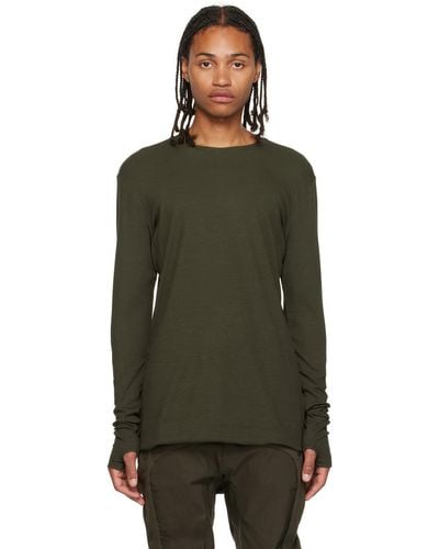 Thom Krom M Ts 755 Long Sleeve T-shirt - Green