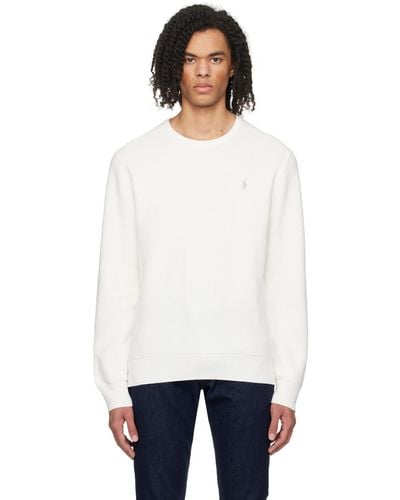 Polo Ralph Lauren オフホワイト ロゴ刺繍 セーター