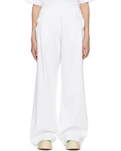 Acne Studios White Relaxed Pants