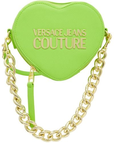 Versace Heart Lock Crossbody Bag - Green