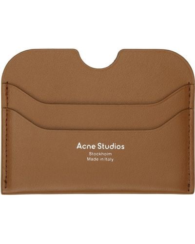 Acne Studios Brown Slim Card Holder - Black