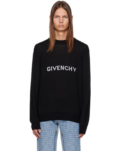 Givenchy Pull noir à logo