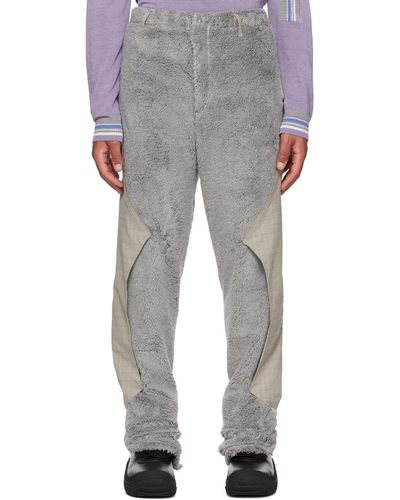 Kiko Kostadinov Gray Zlatyu Pants - Blue