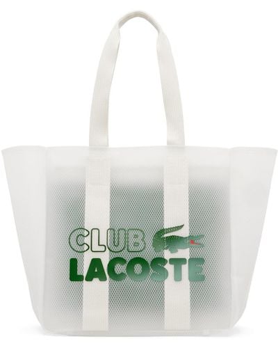 Lacoste Transparent Logo Tote - Green