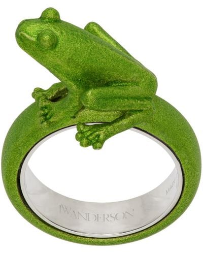 JW Anderson ーン Frog リング - グリーン
