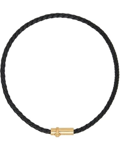 Versace Braided Necklace - Black