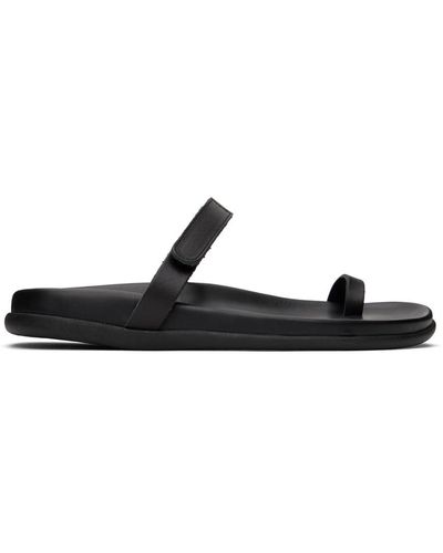 Ancient Greek Sandals Sandales dokos noires