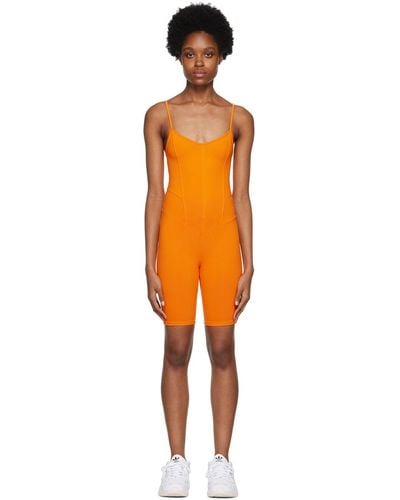 Live The Process Corset Bodysuit - Orange