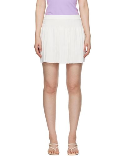 Cordera Pleated Miniskirt - White