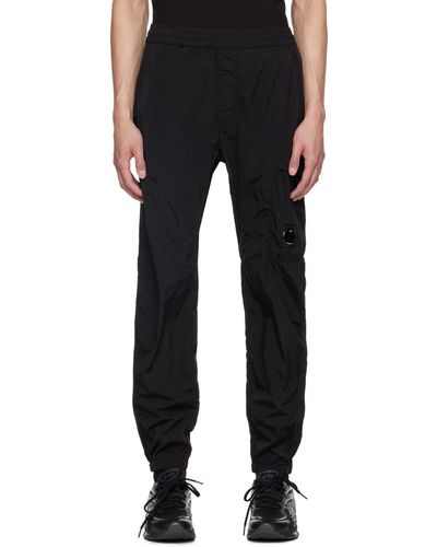 C.P. Company Pantalon de survêtement noir à coupe classique