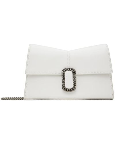 Marc Jacobs ホワイト The St.marc Chain Wallet バッグ - ブラック