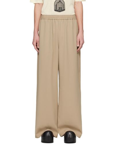 Acne Studios Embroidered Trousers - Natural