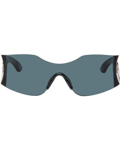 Balenciaga Hourglass Mask Sunglasses - Blue