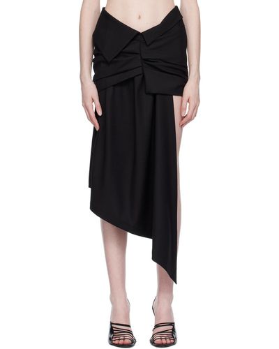 Off-White c/o Virgil Abloh Black Asymmetrical Miniskirt