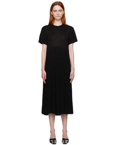 Cordera Pleated Maxi Dress - Black