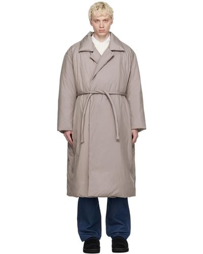 Amomento Belted Down Coat - Blue