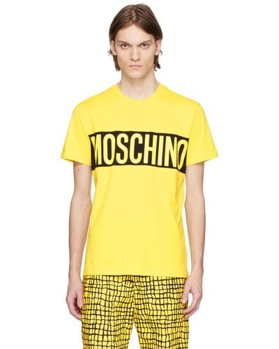 Moschino Yellow Printed T-shirt