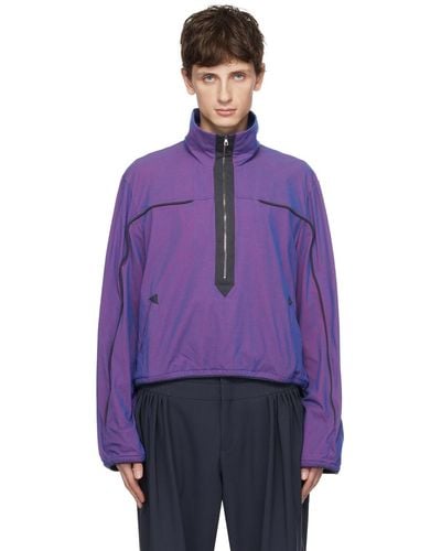 Kiko Kostadinov Purple Piping Jacket