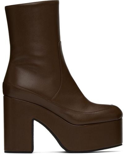 Brown Dries Van Noten Boots for Women | Lyst