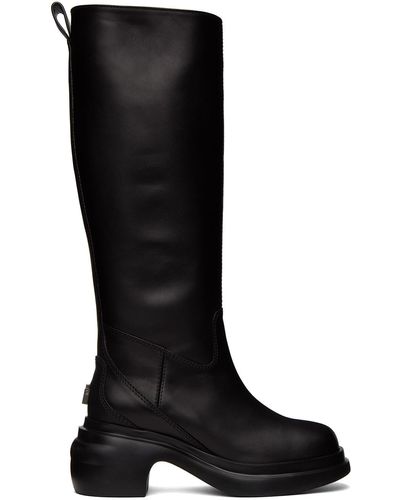 WOOYOUNGMI Black Plaque Boots