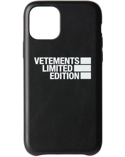 Vetements 'Limited Edition' Logo Iphone 11 Pro Case - Black