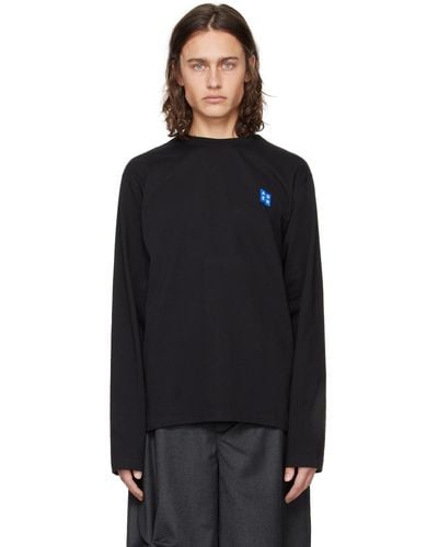 Adererror Significant Patch Long Sleeve T-Shirt - Black