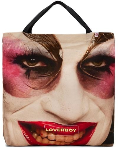 Charles Jeffrey Ssense Exclusive Face Tote - Red