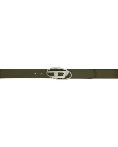 DIESEL Reversible Belt In Matte And Shiny Leather - Black