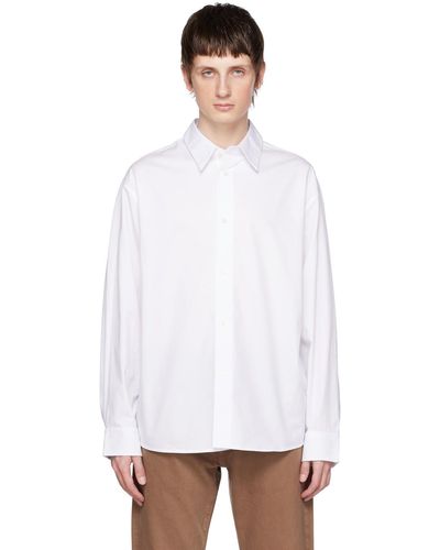 Calvin Klein ホワイト オーバーサイズ シャツ