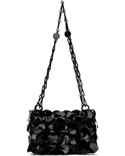 Rabanne Sequin Paillette Shoulder Bag - Black
