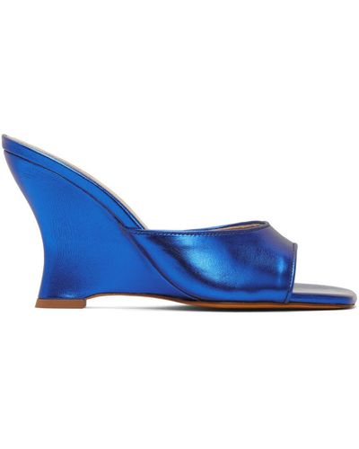 Maryam Nassir Zadeh Lido Wedge Sandals - Blue