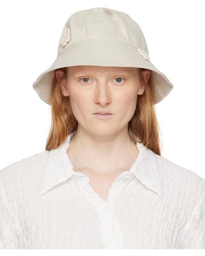 Song For The Mute Off- Daisy Bucket Hat - Natural
