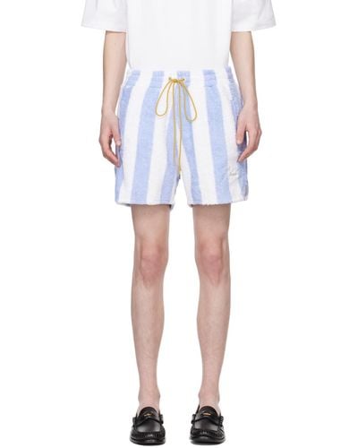 Rhude Striped Shorts - White