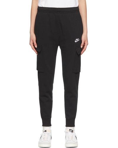Nike Black Cotton Lounge Pants