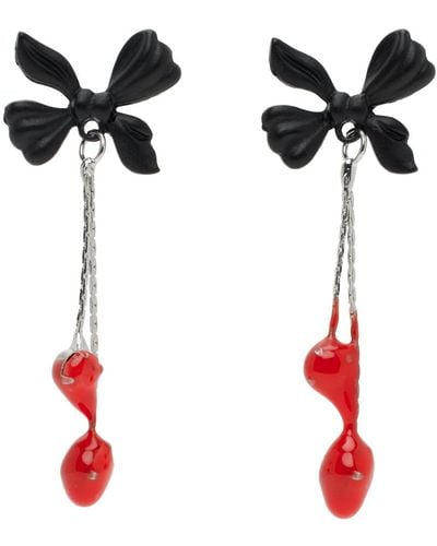 OTTOLINGER Dipped Ribbon Earrings - Red
