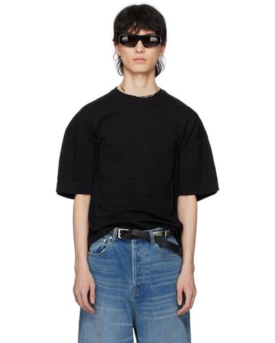 Karmuel Young T-shirt noir à variante de style à effet sous-vide