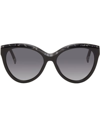 Missoni Grey & Black Round Sunglasses