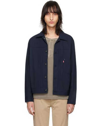 Levi's Navy Type 1 Trucker Jacket - Blue