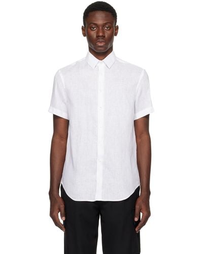 Giorgio Armani Regular Fit Shirt - White