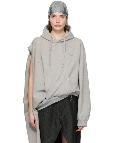 Doublet Gray Ai Image Generation Mistake Hoodie - Black