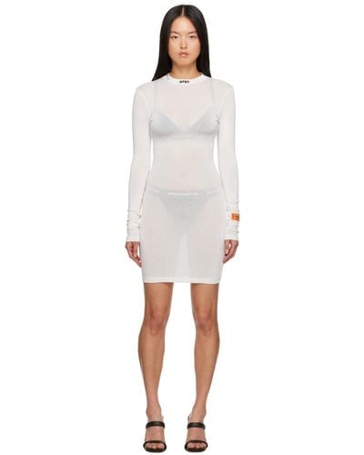 Heron Preston Off-white 'hpny' Minidress - Black