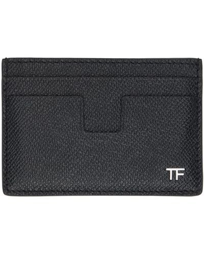 Tom Ford Leather Classic Card Holder - Black