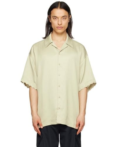 Cornerstone Scalloped Shirt - Natural