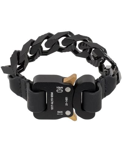 1017 ALYX 9SM Bracelet-chaînette lustré noir