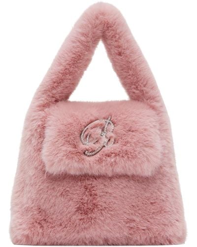 Blumarine Pink Faux-fur Bag