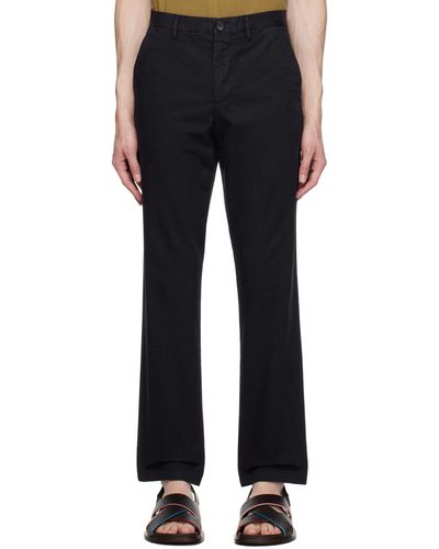 PS by Paul Smith Navy Slim Fit Pants - Black