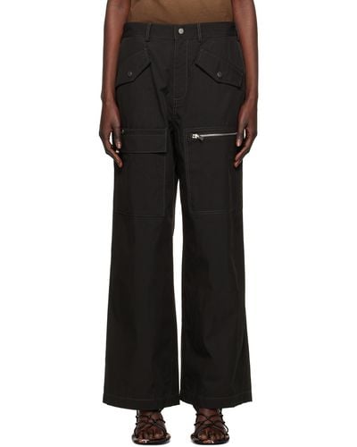 Dion Lee Slouchy Trousers - Black