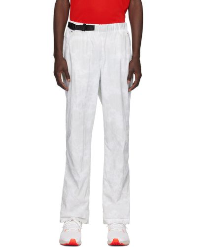 Nike Grey Magnetic Buckle Pants - White