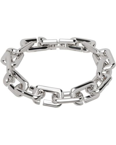 Marc Jacobs Bracelet 'the j marc chain link' argenté - Noir