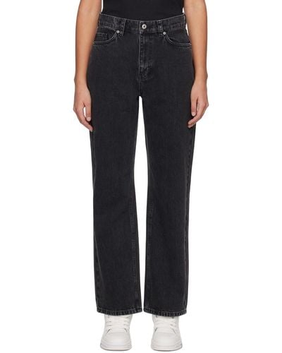 Axel Arigato Sly Mid-rise Jeans - Black
